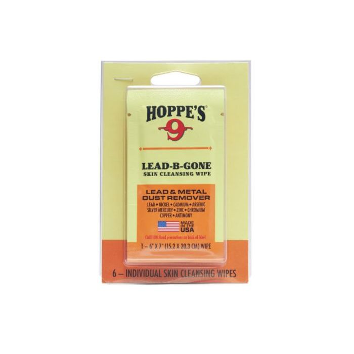 LBG6 Hoppe's Lead B Gone Wipes - 6 Individual Wipes