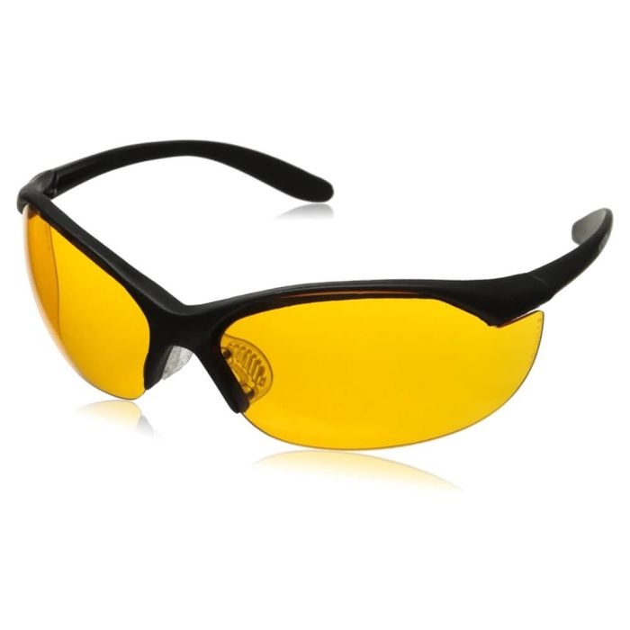 Howard Leight Vapor II Safety Glasses, Orange Lens with Black Frame Howard Leight Vapor II Safety Glasses, Orange Lens with Black Frame