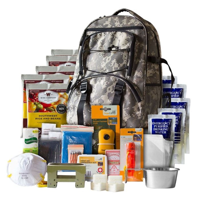 Wise Foods 01622GSG Emergency Supplies Five Day Survival Backpack Dehydrated/Freeze Dried Camo 32 Servings
 Wise Foods 01622GSG Emergency Supplies Five Day Survival Backpack Dehydrated/Freeze Dried Camo 32 Servings