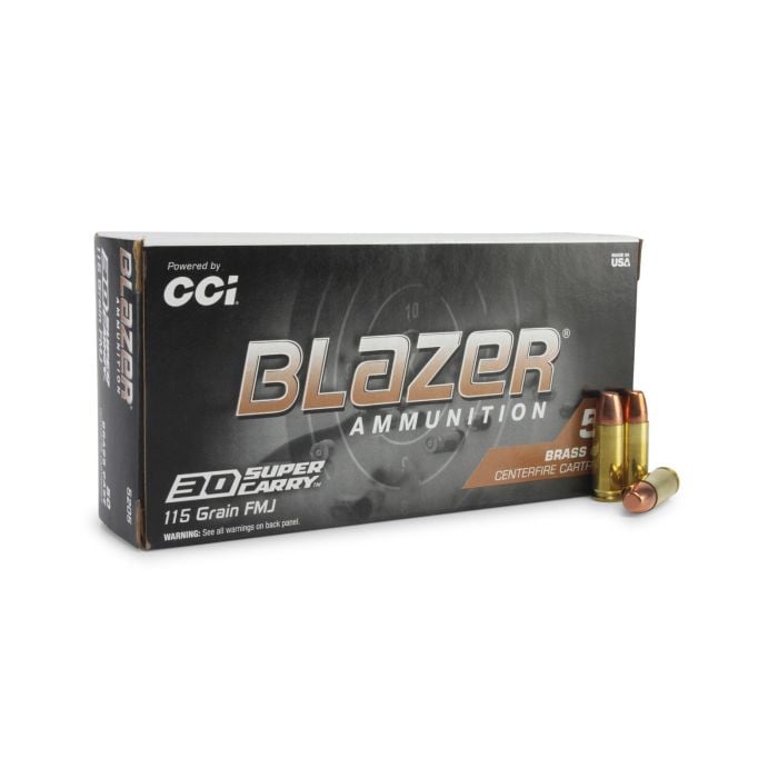 blazer brass, 30 super carry, fmj, flat nose, 30 super carry ammo, ammunition depot blazer brass, 30 super carry, fmj, flat nose, 30 super carry ammo, ammunition depot