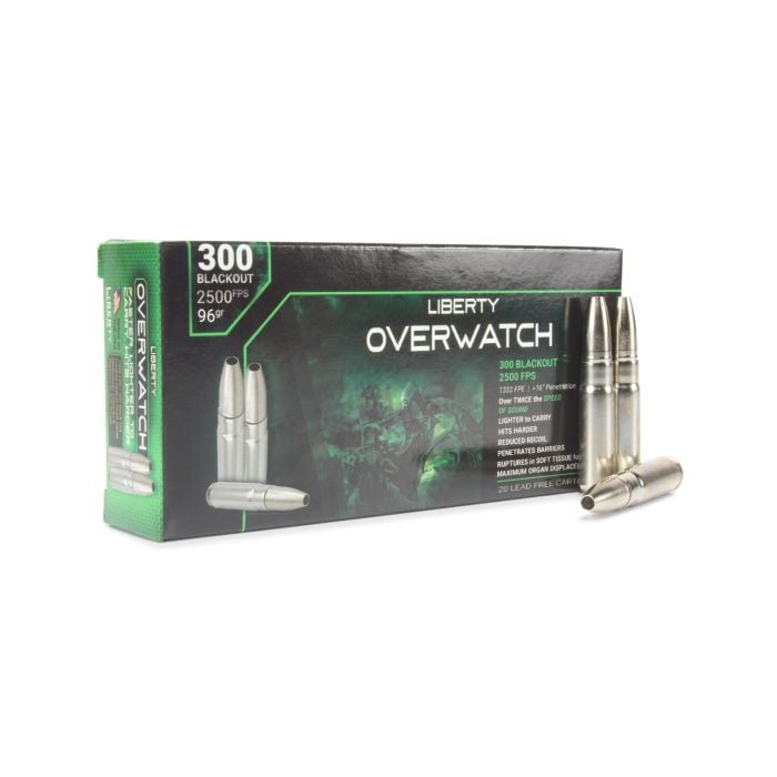 Liberty Overwatch, 300 Blackout, Lead-Free Hollow Point, ammo for sale, lead free ammo, Ammunition Depot Liberty Overwatch, 300 Blackout, Lead-Free Hollow Point, ammo for sale, lead free ammo, Ammunition Depot