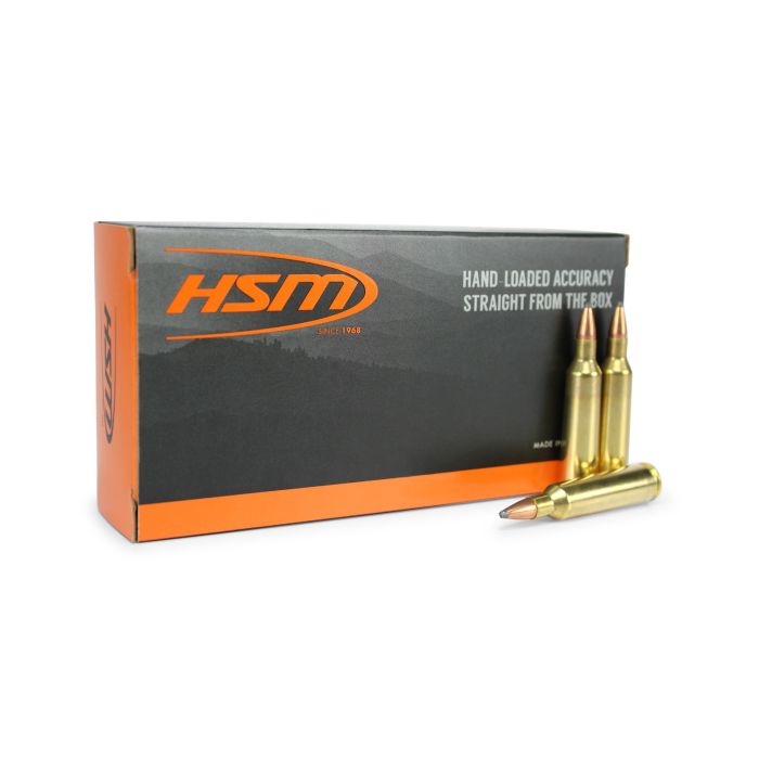 HSM, 22-250 Remington, PSP, soft point, hunting ammo, hsm ammunition, pointed soft point, Ammunition Depot