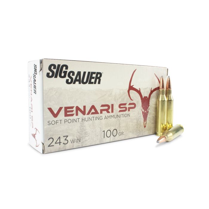 Sig Sauer, Venari SP, 243 Winchester, Soft Point, ammo for sale, hunting ammo, ammo buy, Ammunition Depot