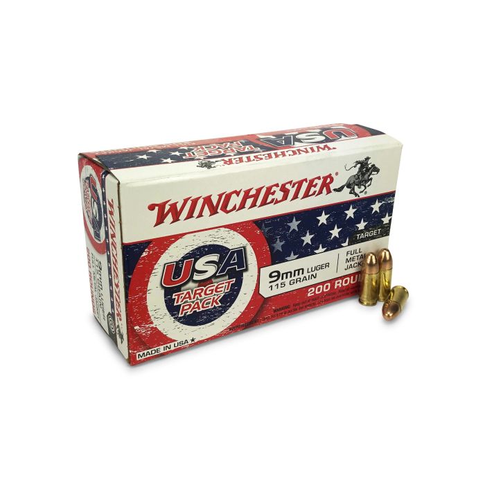 Winchester USA Target Pack, 9mm, fmj for sale, 9mm for sale, 9mm luger, ammo for sale, Ammunition Depot