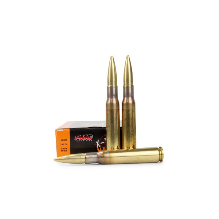 Pmc X-tac Match 50 BMG 740 Grain Solid Brass | Ammunition Depot