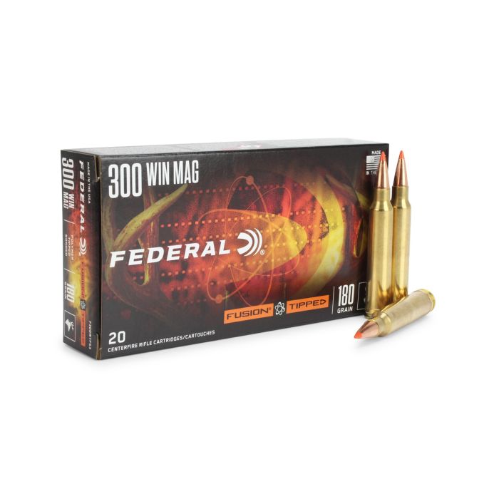 Federal Fusion Tipped Rifle 300 Win Mag 180 Gr Bonded Polymer Tip