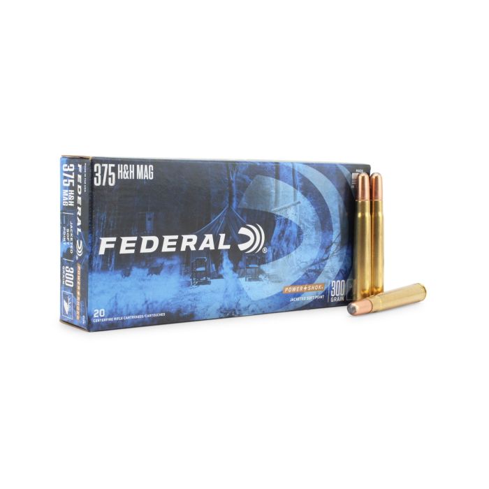 Federal Power-Shok 375 H&H Mag 300 Gr Soft Point
