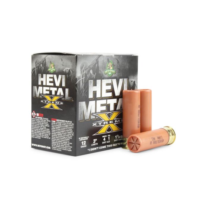 Hevi-Shot Hevi-Metal Xtreme 12 Gauge 3" 1-1/4 oz #4 Tungsten & #1 Steel
