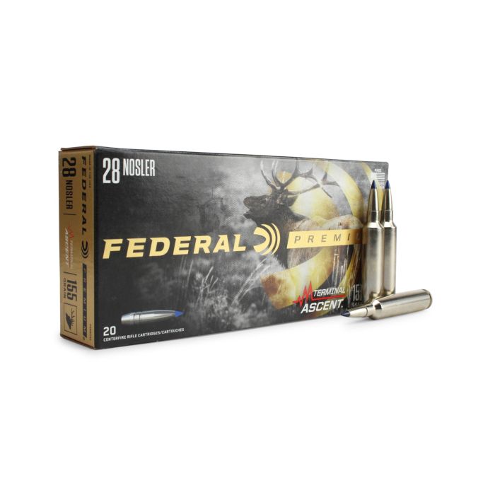Federal Premium 28 Nosler 155 Gr Terminal Ascent