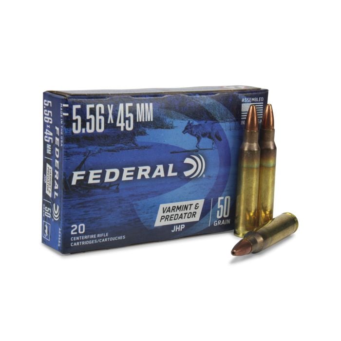 Federal Varmint & Predator, 5.56 NATO, JHP, hollow point, federal ammo, ammo buy, ammo for sale, Ammunition Depot