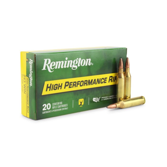 Remington High-Performance Rifle 243 Winchester 80 Gr PSP Remington High-Performance Rifle 243 Winchester 80 Gr PSP