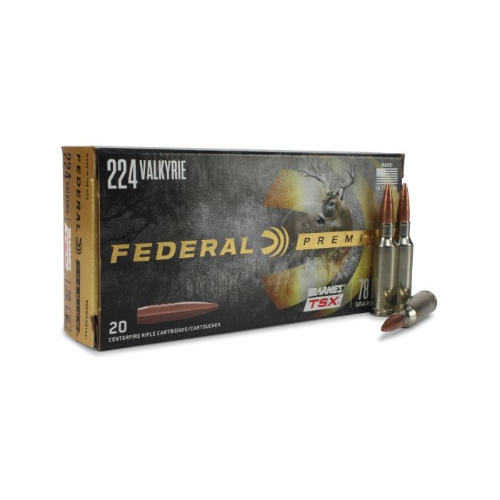 Federal Premium, 224 Valkyrie, tsx, tsx ammo, ammo for sale, federal premium ammo, hunting ammo, Ammunition Depot