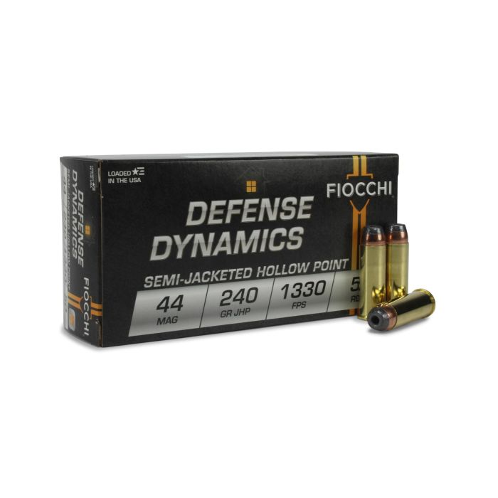 fiocchi, defense ammo, 44 mag, 44 magnum, 44 auto mag, sjhp, jhp, hollow point, ammo buy, Ammunition Depot