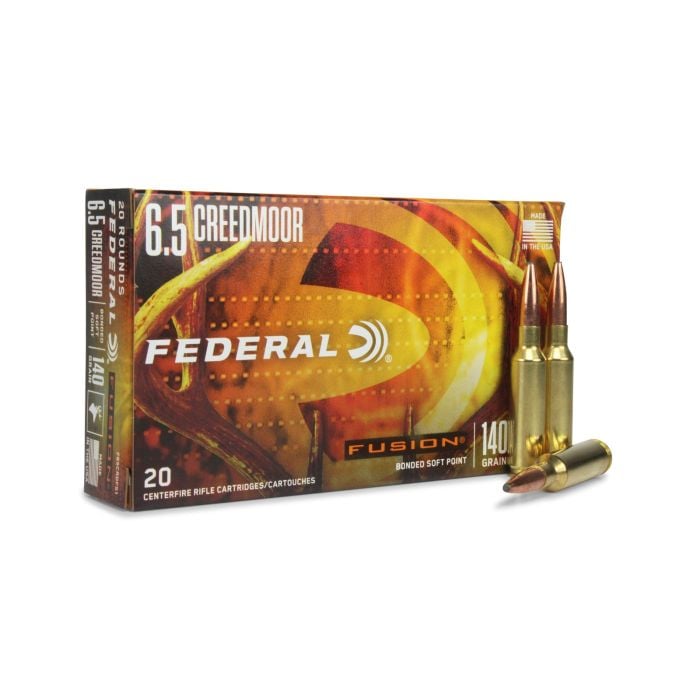 Federal Fusion, 6.5 Creedmoor, Bonded Soft Point, soft point for sale, hunting ammo, deer hunting ammo, Ammunition Depot Federal Fusion, 6.5 Creedmoor, Bonded Soft Point, soft point for sale, hunting ammo, deer hunting ammo, Ammunition Depot