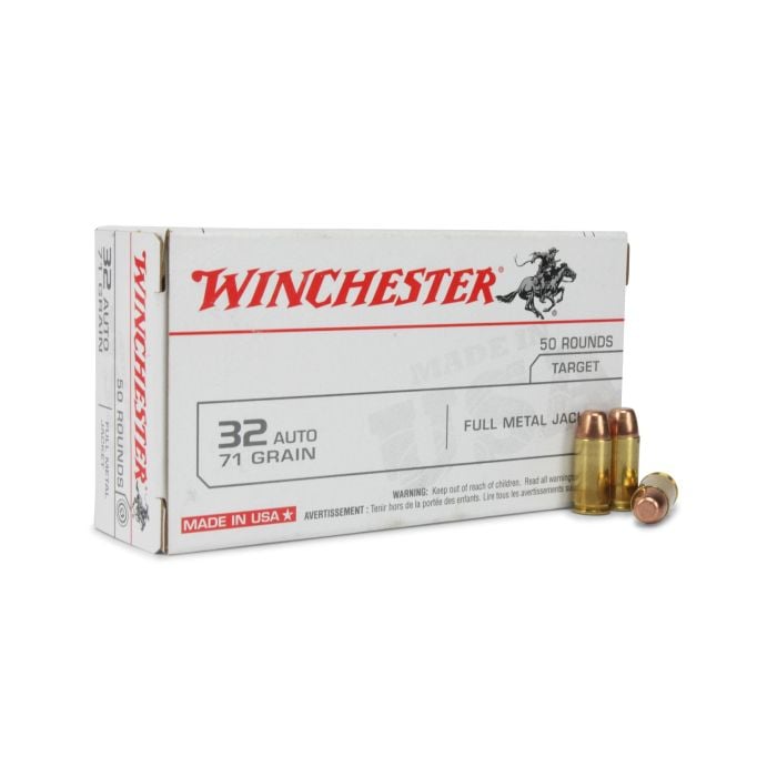 Winchester, 32 ACP ammo for sale, winchester white box, 32 auto ammo, ammo for sale, Ammunition Depot