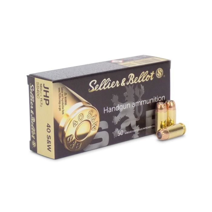 SB40C Sellier & Bellot .40 S&W 180 Grain JHP