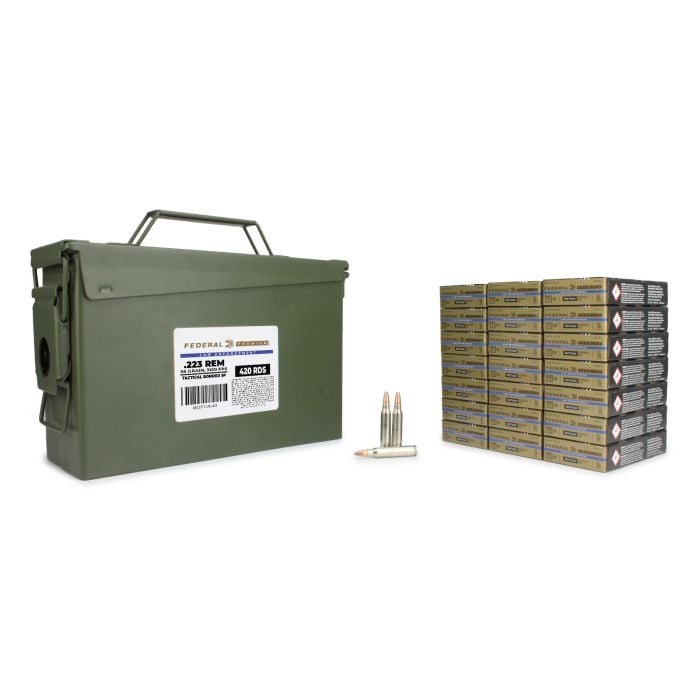 Federal LE Tactical 223 55 Gr Bonded SP 420 Round Can