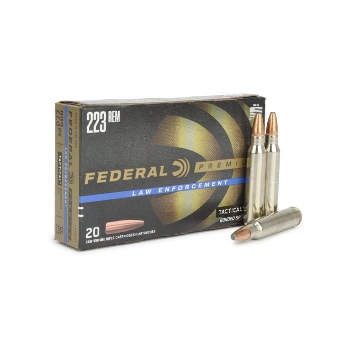 Federal LE Tactical 223 55 Gr Bonded SP Federal LE Tactical 223 55 Gr Bonded SP