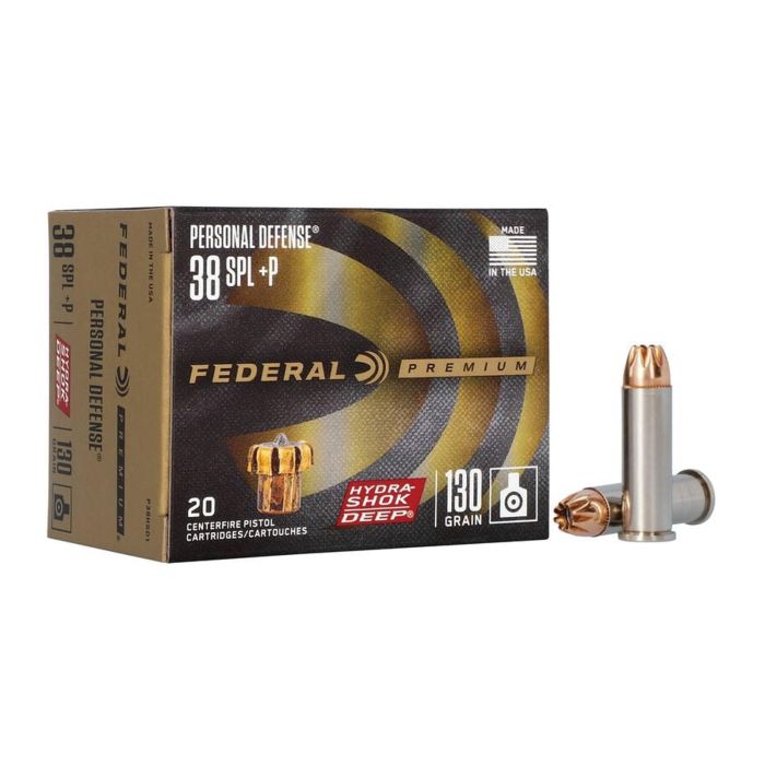 Federal Premium 38 Special 130 Gr Hydra-Shok Deep Hollow Point