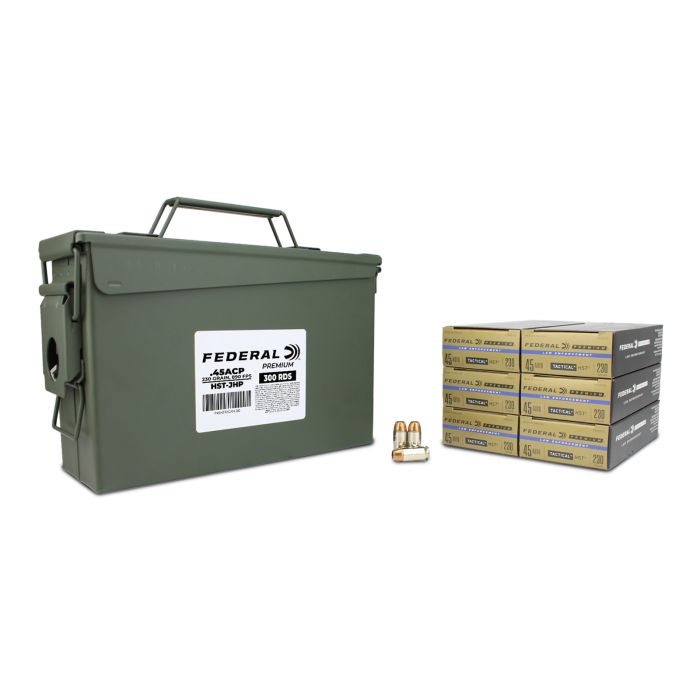 Federal Premium, HST, 45 ACP, JHP, ammo can, ammo in a can, 45 auto, ammo for sale, 1911, Federal ammo, 45 acp ammo, 45 acp for sale, Ammunition Depot Federal Premium, HST, 45 ACP, JHP, ammo can, ammo in a can, 45 auto, ammo for sale, 1911, Federal ammo, 45 acp ammo, 45 acp for sale, Ammunition Depot