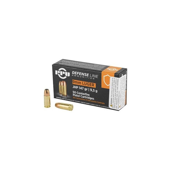 PPD92 PPU Defense 9mm 147 Grain JHP