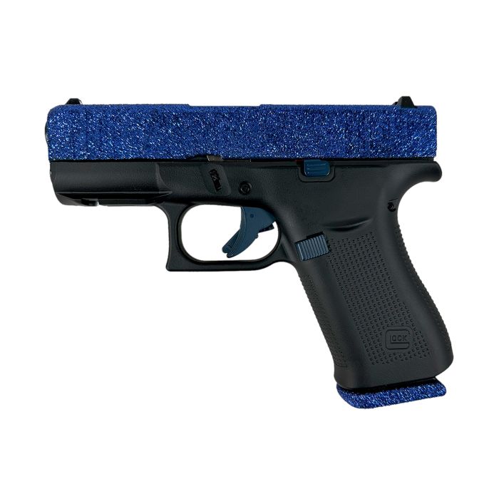 Glock G43X Slim Sub-Compact 9mm 3.41" 10+1 (Black / Navy Blue Glitter)