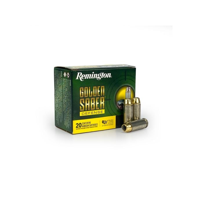 Remington Golden Saber Defense, 10mm, Bonded JHP, jhp ammo, 10mm auto, hollow point, Ammunition Depot
