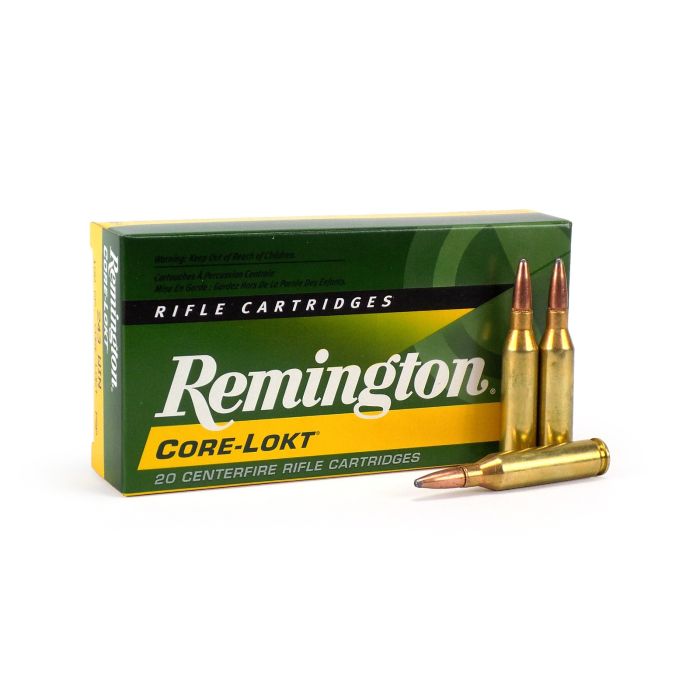 Remington .243 Winchester Ammunition 20 Rounds Core-Lokt PSP 100 Grain Remington .243 Winchester Ammunition 20 Rounds Core-Lokt PSP 100 Grain