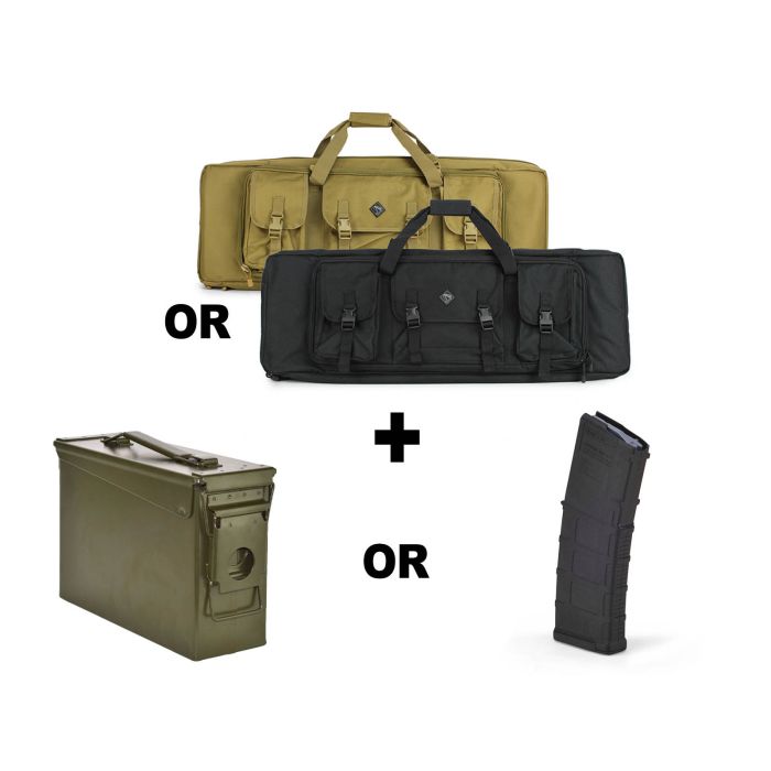 RTAC 36" Large Double Rifle Case w/ Choice of PMAG 30 Rd Mag or Heavy Duty Ammo Can RTAC 36" Large Double Rifle Case w/ Choice of PMAG 30 Rd Mag or Heavy Duty Ammo Can