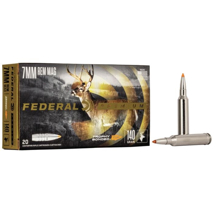 P7RTT2 Federal Premium 7mm Rem Mag 140 Grain Trophy Bonded