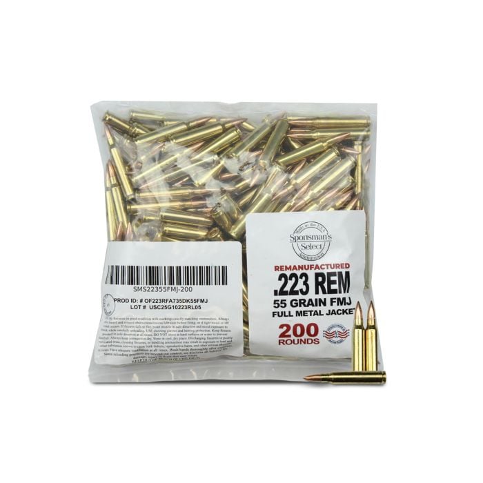 Sportsman's Select Remanufactured 223 Remington 55 Gr FMJ Sportsman's Select Remanufactured 223 Remington 55 Gr FMJ