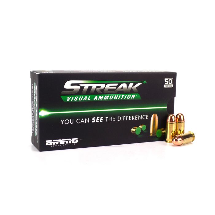 ammo inc, streak ammo, tracer ammo, tracer rounds, visual ammo, 45 acp ammo, 45 auto, ammo for sale, Ammunition Depot