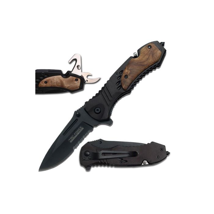 Tac-Force, Spring Assisted Pocket Knife, partially serrated knife, knife for sale, Ammunition Depot
