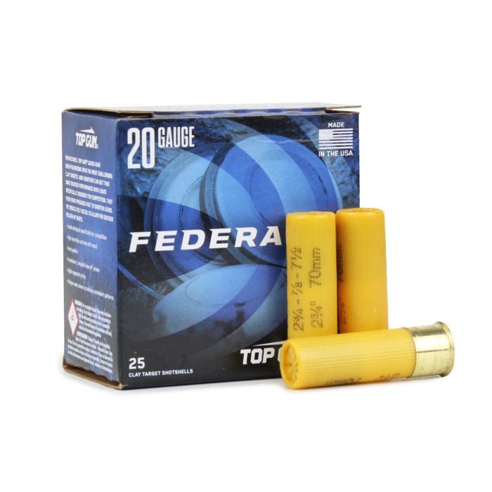 Federal Top Gun 20 Gauge 7/8 oz 2.75" 7.5 Shot