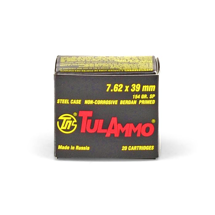 TulAmmo 7.62x39 154gr SP | Tula 7.62x39 | Ammunition Depot