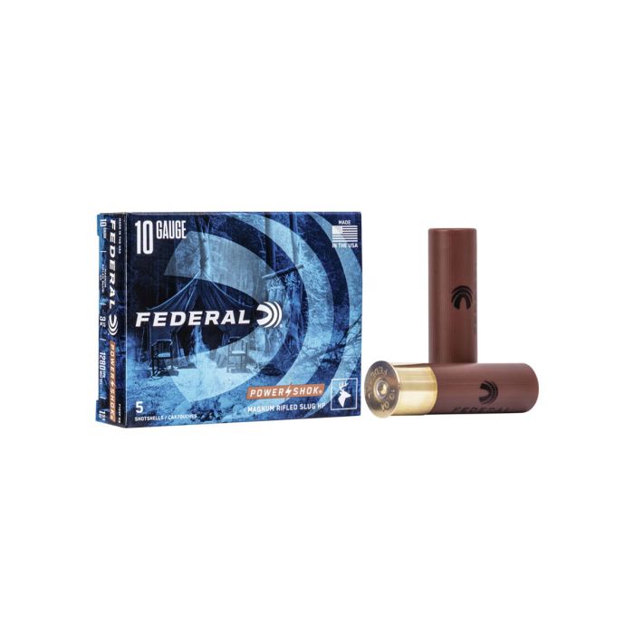 federal power shok, 10 gauge, rifled hp slug, hollow point, slug, 10 gauge slug, Ammunition Depot