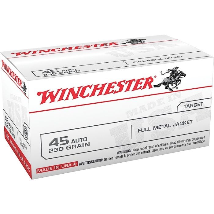 USA45AVP Winchester USA 45 ACP 230 Grain FMJ