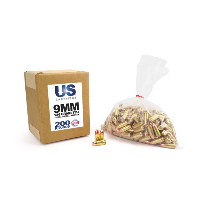 USC9124TMJ-200 US Cartridge 9mm 124 Grain TMJ