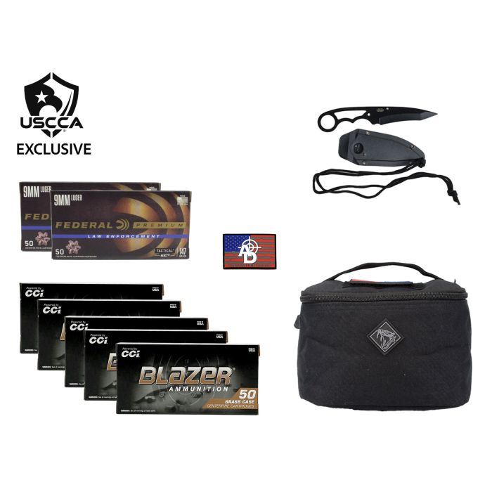 USCCA Exclusive - 9mm Essential Range Gear Bundle USCCA Exclusive - 9mm Essential Range Gear Bundle