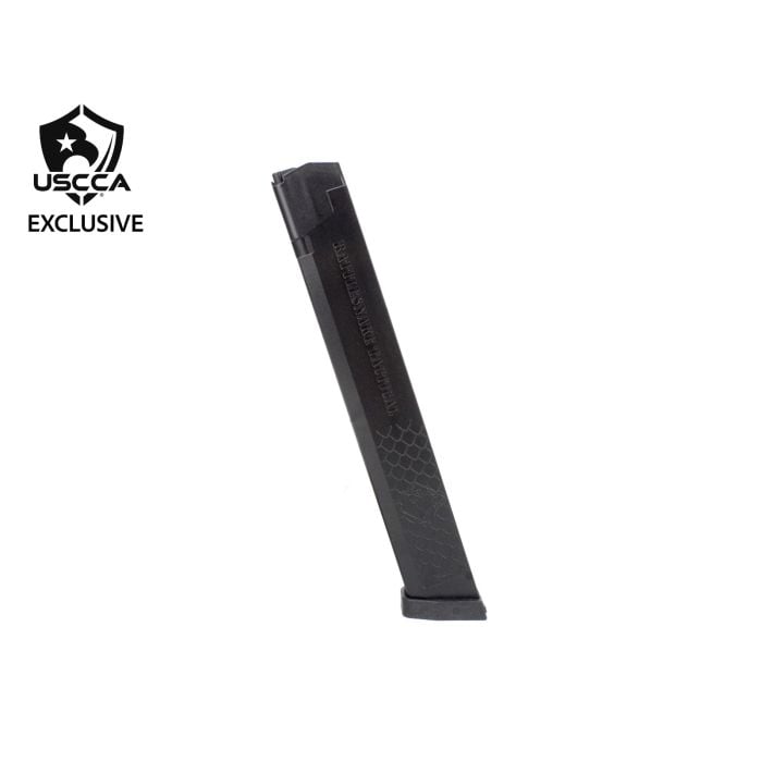 USCCA Exclusive - Rattlesnake Tactical™ 34-Round 9mm Magazine Designed for GLOCK Pattern Double-Stack Firearms USCCA Exclusive - Rattlesnake Tactical™ 34-Round 9mm Magazine Designed for GLOCK Pattern Double-Stack Firearms