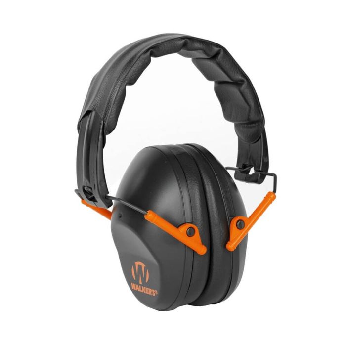Walkers Game Ear Folding Ear Muffs - Black and Orange Walkers Game Ear Folding Ear Muffs - Black and Orange
