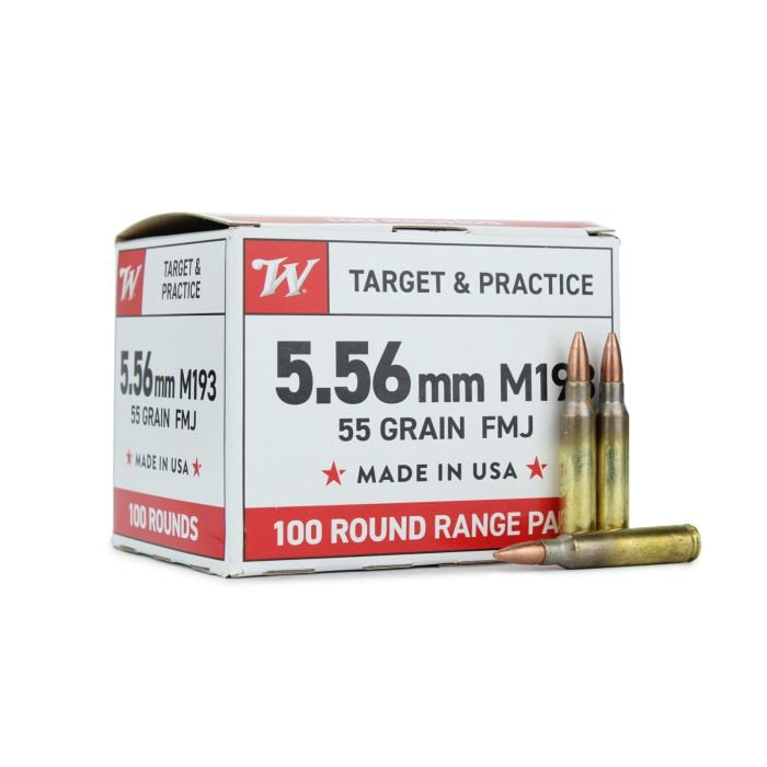 Winchester USA M193 5.56 NATO 55 Gr FMJ