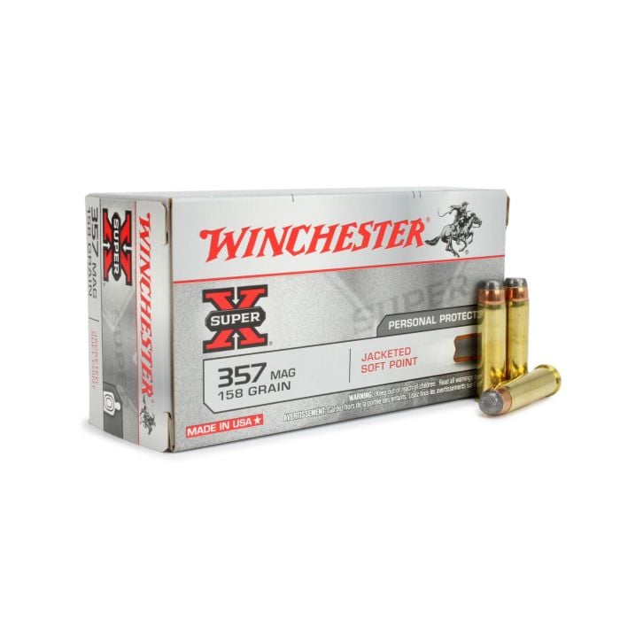 Winchester Super X 357 Magnum 158 Gr Jacketed Soft Point