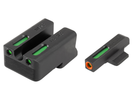 TruGlo TFX Pro Handgun Sights Black CNC Steel Green Tritium