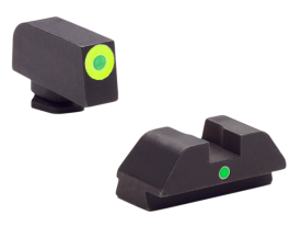 AmeriGlo i-Dot Sight Set for Glock Green Tritium Front