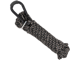 Black Reflective Hoist Rope 25' Long