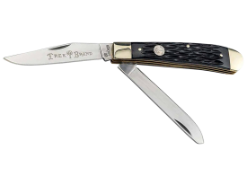 Boker Traditional 2.0 Trapper Black Jigged D2 Steel