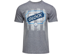 Glock Men's Blue Line Logo T-Shirt, Size 2XL (Gray)