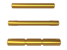 Cross Armory 3 Pin Set Dimpled Gold Steel for Glock Gen 1-3
