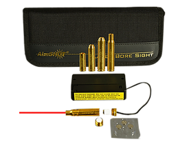AimSHOT Multi-Caliber Red Laser Bore Sight Kit with External Battery Pack